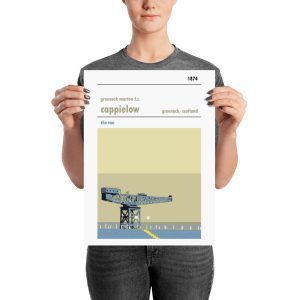 A medium sized football poster of Greenock Morton FC and Cappielow