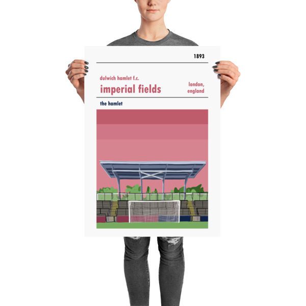 Retro look Imperial Fields, current home of Dulwich Hamlet Print