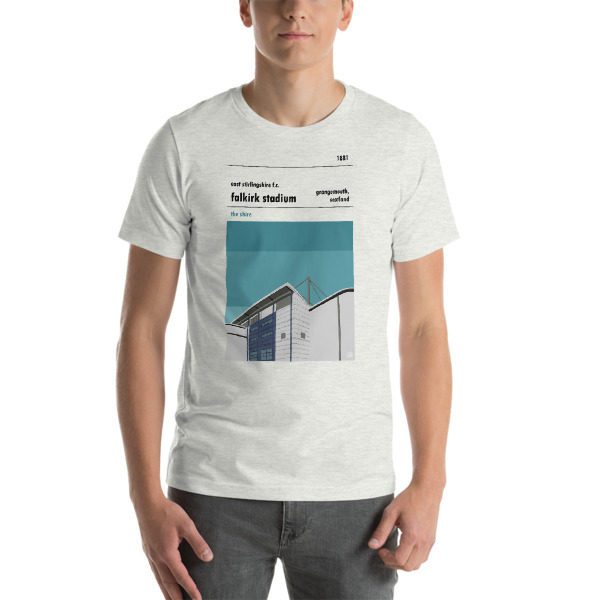 A t shirt of East Stirlingshire FC and Falkirk Stadium