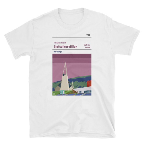 A white t shirt of Víkingur Ólafsvík