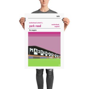 A retro football poster of York Road and Maidenhead United FC