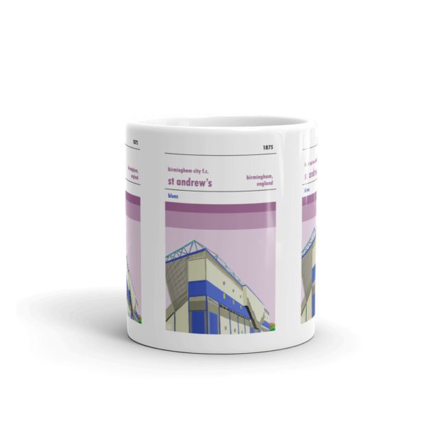 Retro look St Andrew's, Birmingham City, Mug - Image 3
