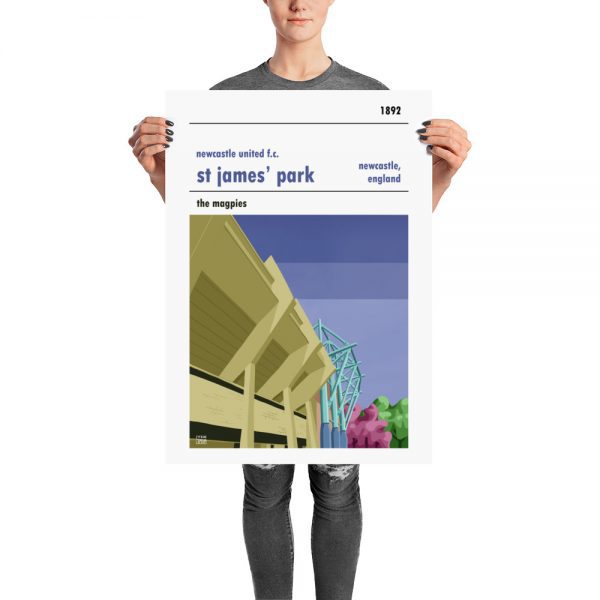 Football Stadium Poster of St James’ Park and Newcastle United