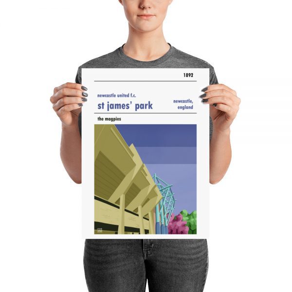 A medium sized stadium poster of Newcastle Utd and St James’ Park