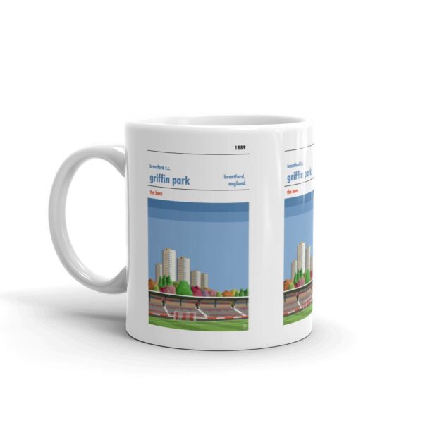 A coffee mug of Griffin Park and Brentford FC