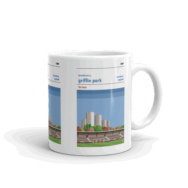 Retro look Griffin Park, Brentford, Mug - Image 2