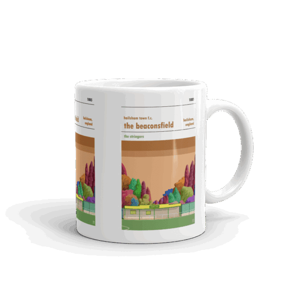 Retro look The Beaconsfield, Hailsham Town, Mug - Image 2
