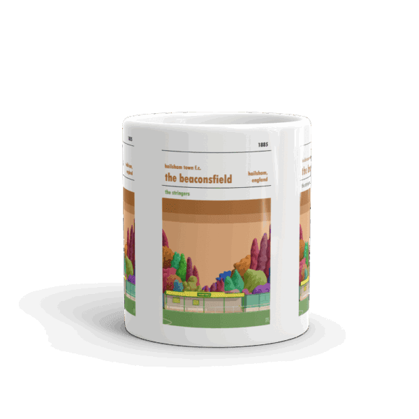 Retro look The Beaconsfield, Hailsham Town, Mug - Image 3