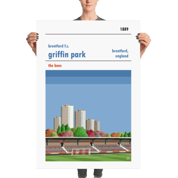 A Huge Brentford FC football poster