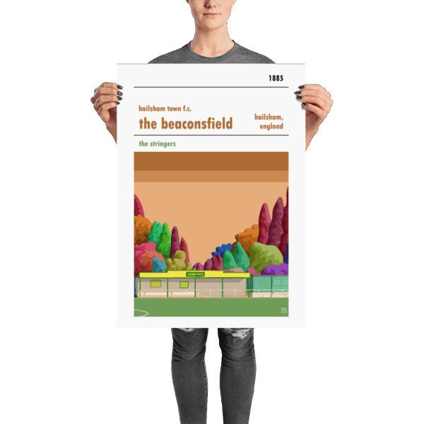 A medium sized Beaconsfield, home to Hailsham Town FC, football print