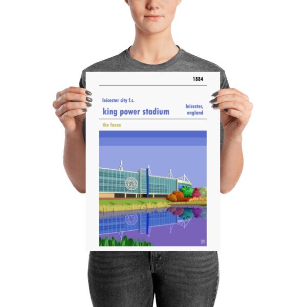 Medium sized Leicester City FC stadium poster