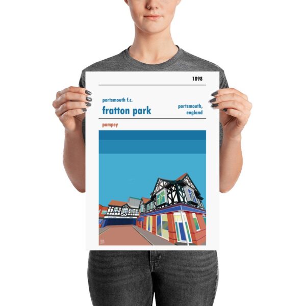 A medium sized stadium poster of Fratton Park, home to Portsmouth FC