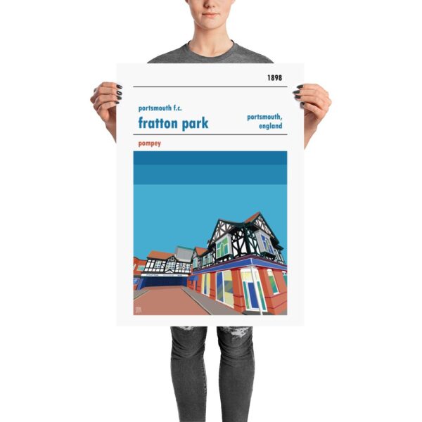 A Fratton Park art print, home to Portsmouth FC. Pompey.