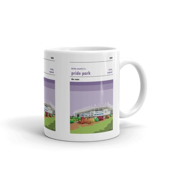 Retro look Pride Park, Derby County, Mug - Image 2