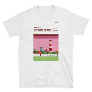 A t-shirt of Detroit City and Keyworth Stadium