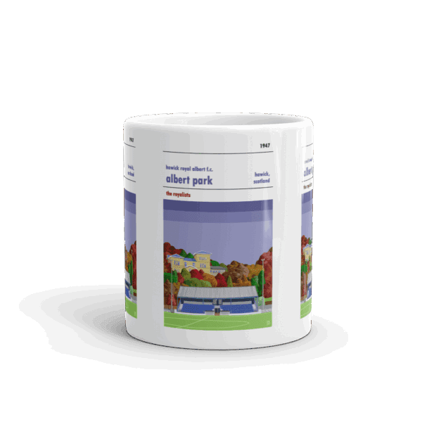 Retro look Albert Park, Hawick Royal Albert, Mug - Image 3