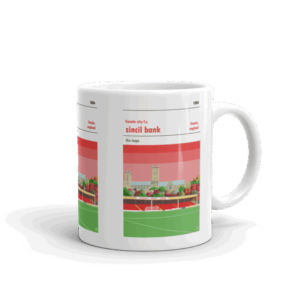Retro look Sincil Bank, Lincoln City, Mug - Image 2