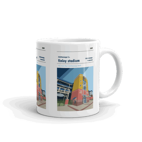 Retro look Finley Stadium, Chattanooga, Mug - Image 2