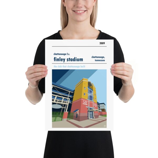 A medium stadium print of Finley Stadium, home ground of Chattanooga FC.
