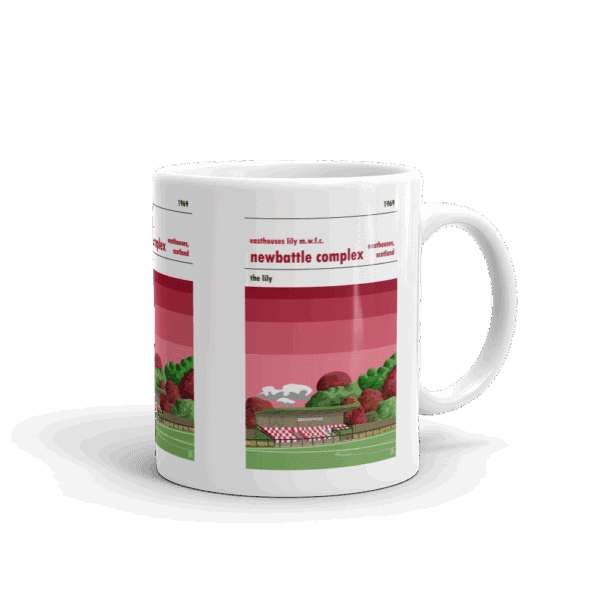 Retro look Newbattle Complex, Easthouses Lily MWFC, Mug - Image 2