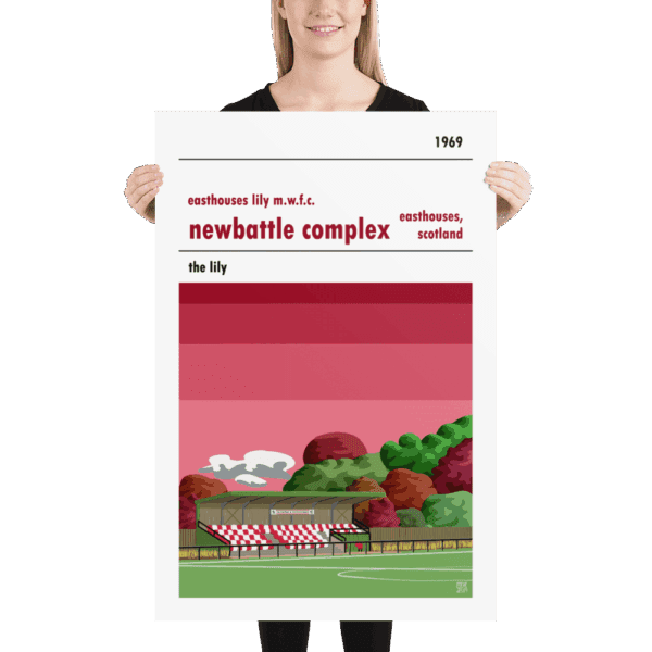 Easthouses Lily and Newbattle Complex football poster