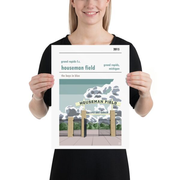A medium soccer poster of Houseman Fields and Grand Rapids FC
