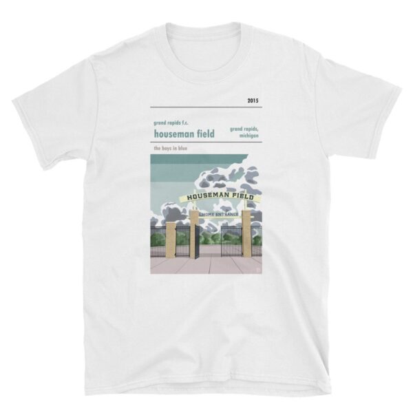 A t shirt of Houseman Field, home of Grand Rapids FC