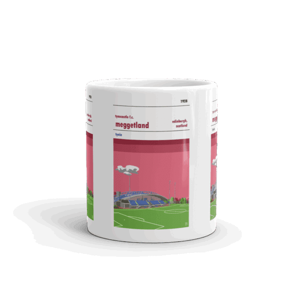 Retro look Meggetland, Tynecastle FC, Mug - Image 3