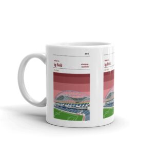 A coffee mug of Valour FC and IG Field