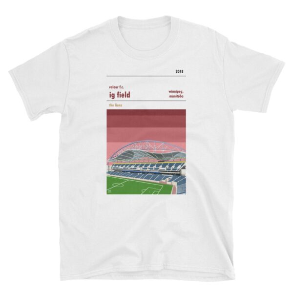 A retro style tee of Investment Group Field, home to valour FC