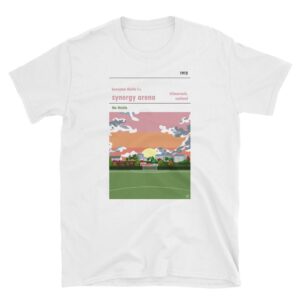 A t shirt of the Synergy Arena, home to Bonnyton Thistle FC