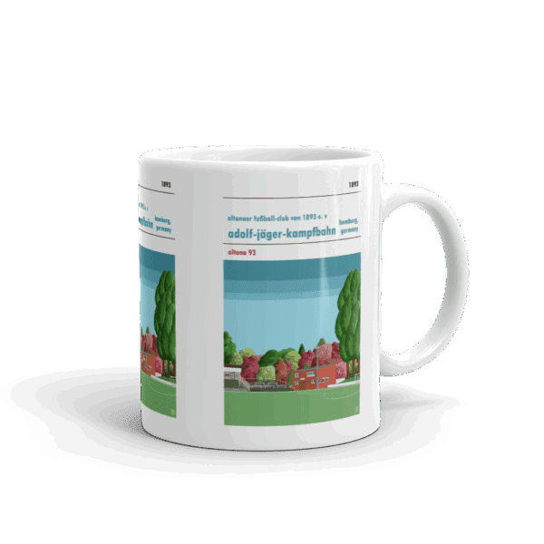 Retro look Adolf-Jäger-Kampfbahn, Altona 93, Mug - Image 2