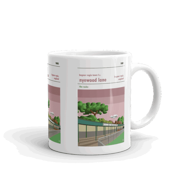 Retro look Nyewood Lane, Bognor Regis Town FC, Mug - Image 2