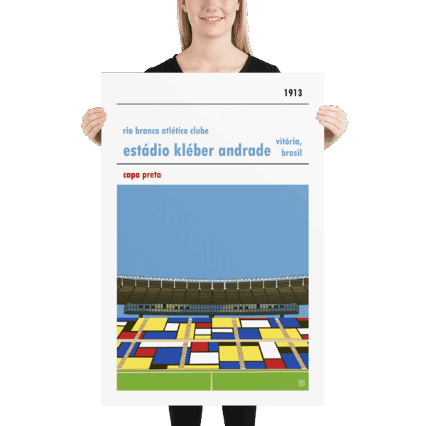 Huge football poster of Estadio Kleber Andrade