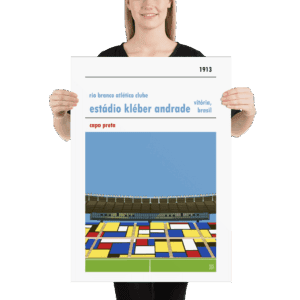 Large football poster of Estadio Kleber Andrade
