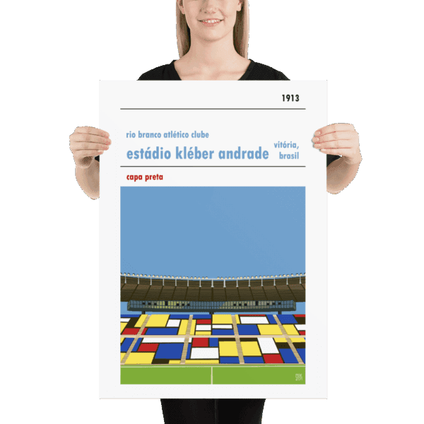 Large football poster of Estadio Kleber Andrade