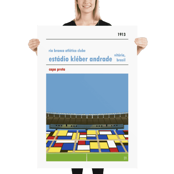 Massive football poster of Estadio Kleber Andrade