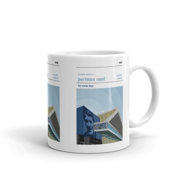 Retro look Portman Road, Ipswich Town, Mug - Image 2