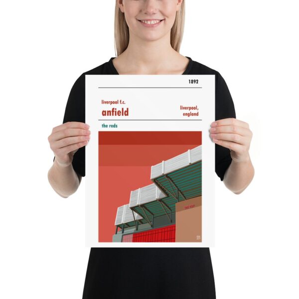 Medium football poster of Anfield and Liverpool FC