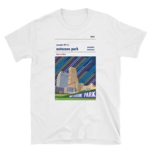 White Memphis 901 and Autozone Park t-shirt