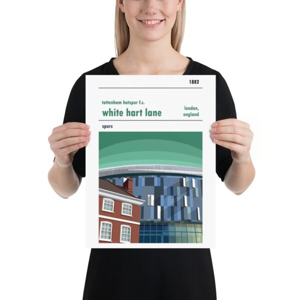 A poster of Tottenham FC and White Hart Lane