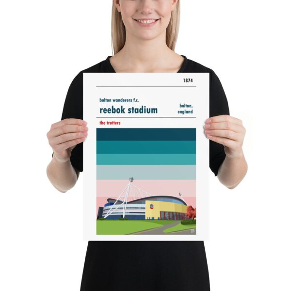 A medium sized Reebok Stadium poster, Bolton Wanderers FC