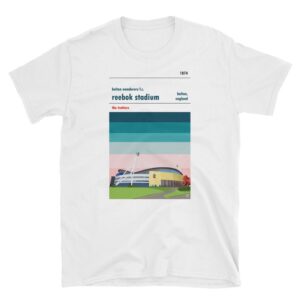 A t shirt of the Reebok Stadium, home to Bolton Wanderers FC