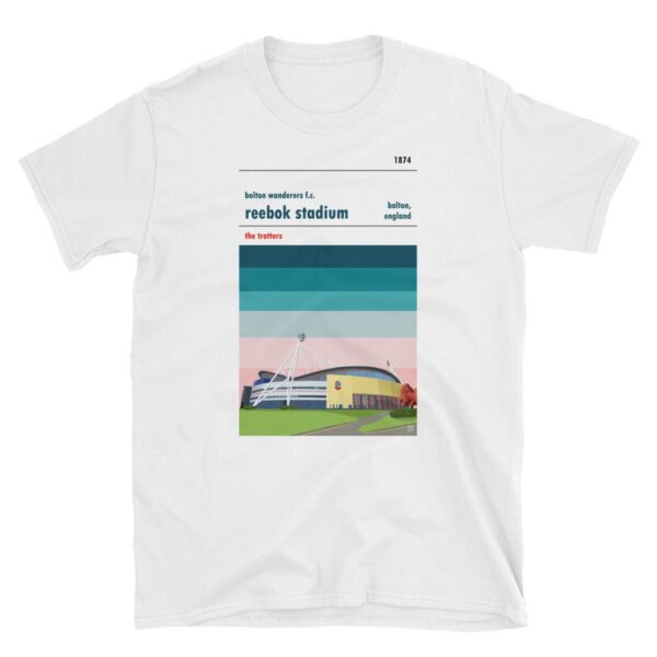 A t shirt of the Reebok Stadium, home to Bolton Wanderers FC