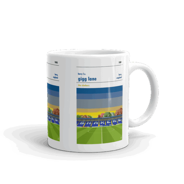 Retro look Gigg Lane, Bury FC, Mug - Image 2