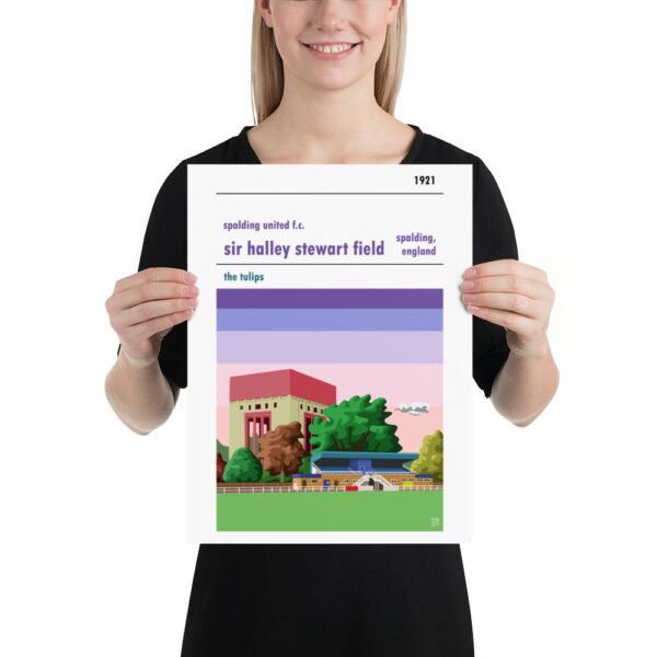 A medium sized stadium poster of Sir Halley Stewart Field and Spalding United FC