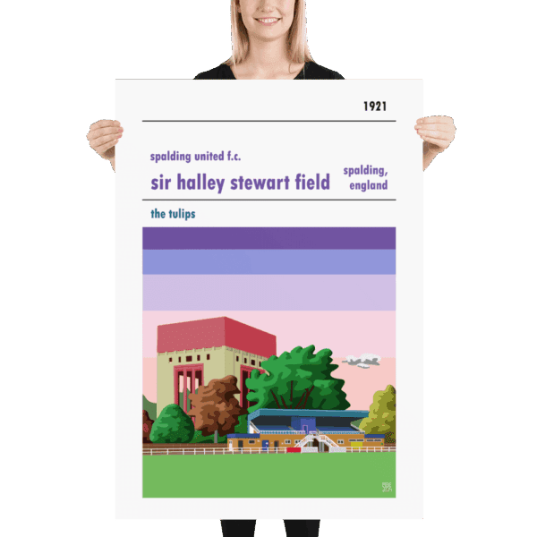 Perfect gift for a Spalding United fan. Football Poster