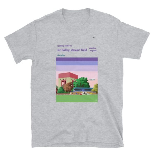 A grey t shirt of Spalding United FC