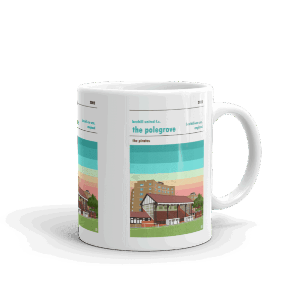 Retro look The Polegrove, Bexhill United Mug - Image 2