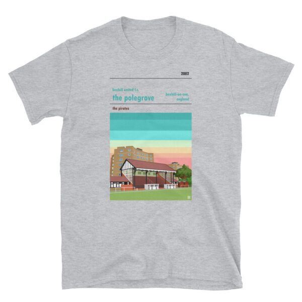 A light grey tee of Bexhill United and the Polegrove
